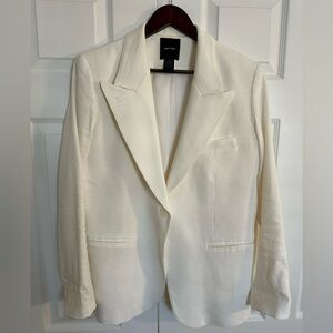 Smythe 90’s style off white/Cream linen Blazer Jacket